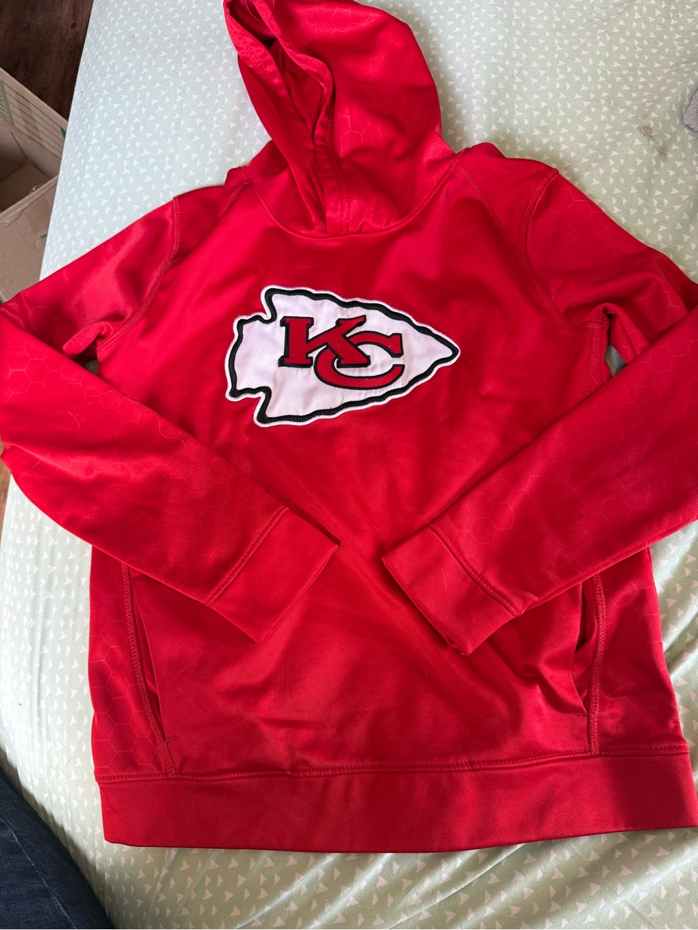 Team Apparel Red Kansas City Chiefs Pullover Hoodie